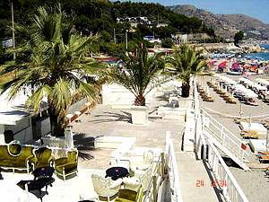 Stand von Taormina in Sizilien